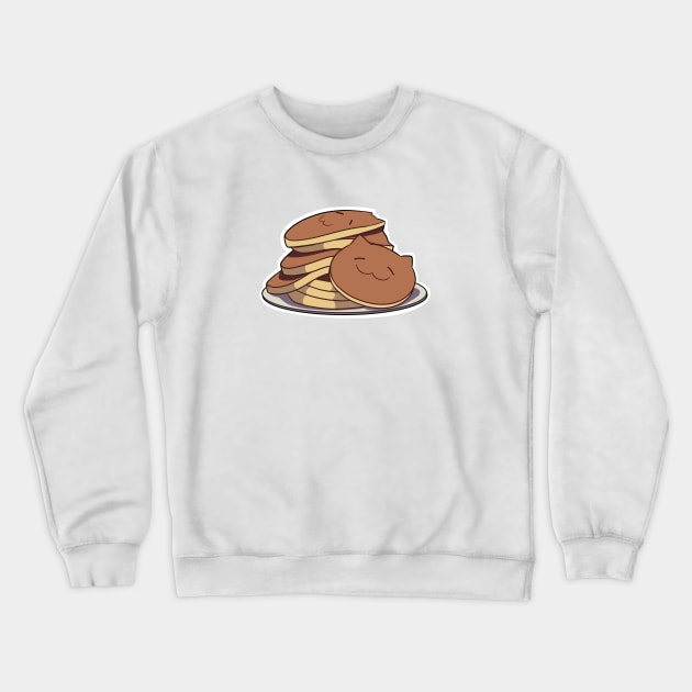 Timbercat pancakes Crewneck Sweatshirt by dragonlord19